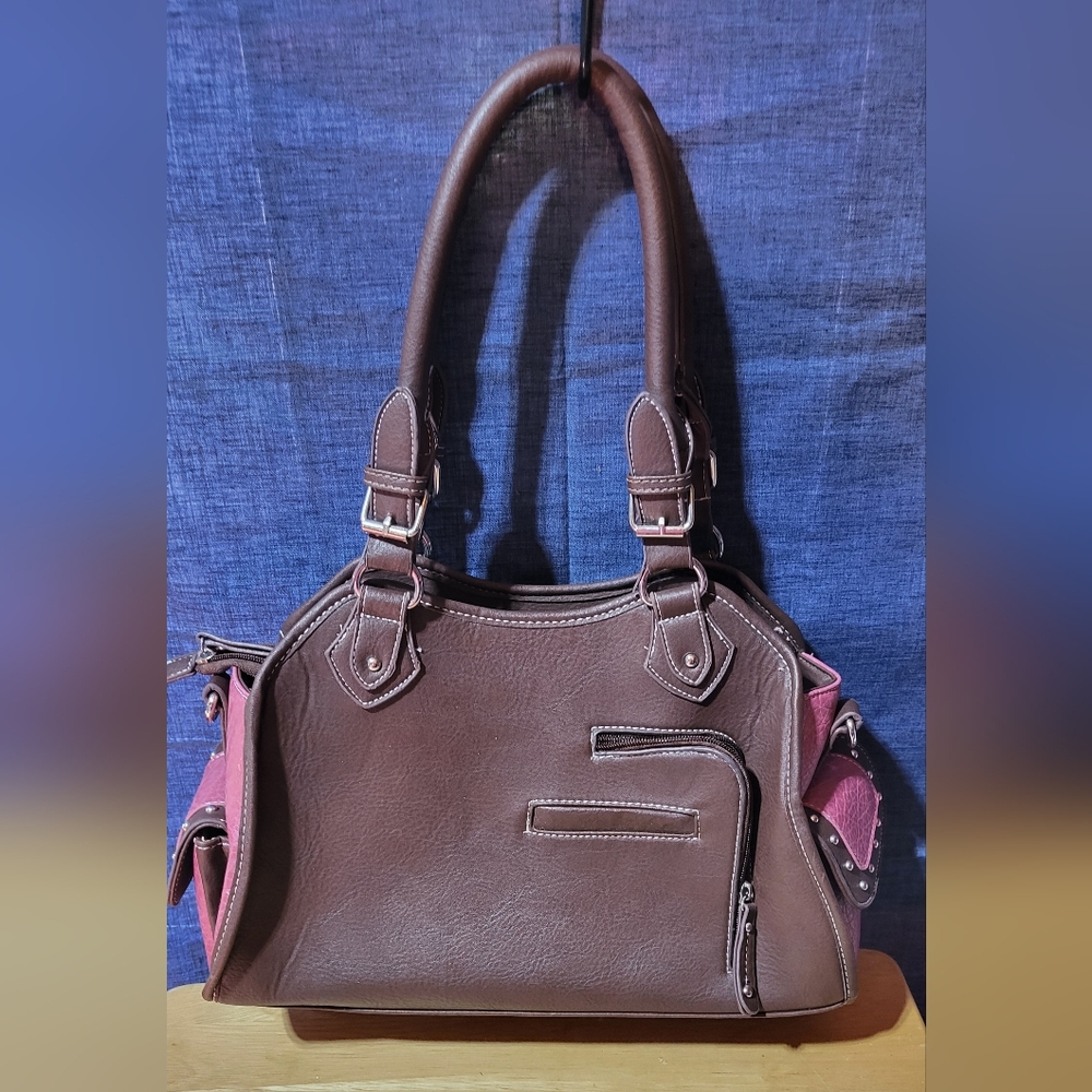 Pink skull Indian western style purse - Picture 3 of 5